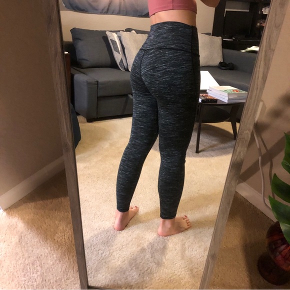 Heathered Gray Leggings Size Medium - Picture 2 of 3